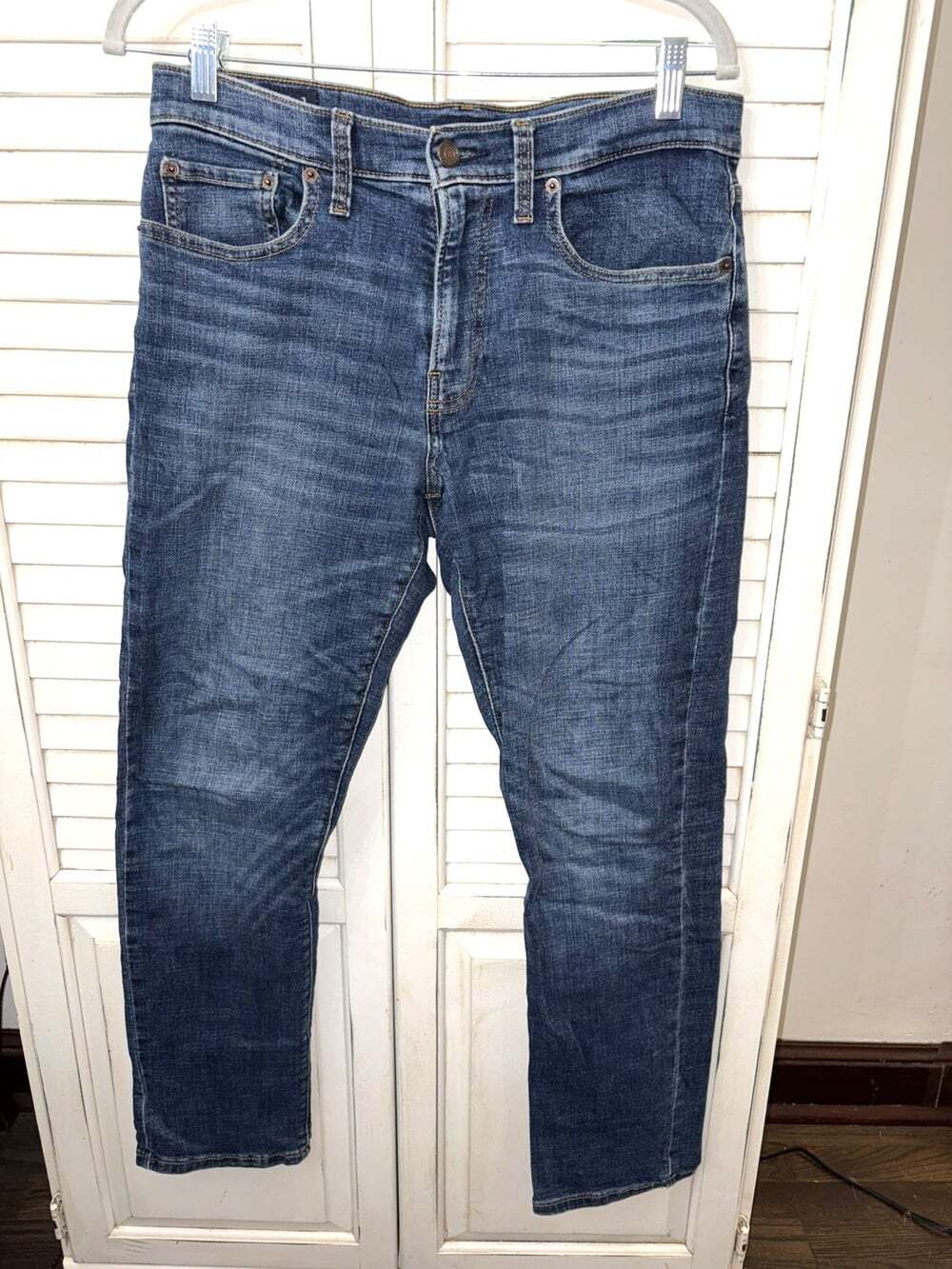 Lucky Brand 121 Slim Straight Jeans Mens 30x30 Dark Wash Blue Denim Pants